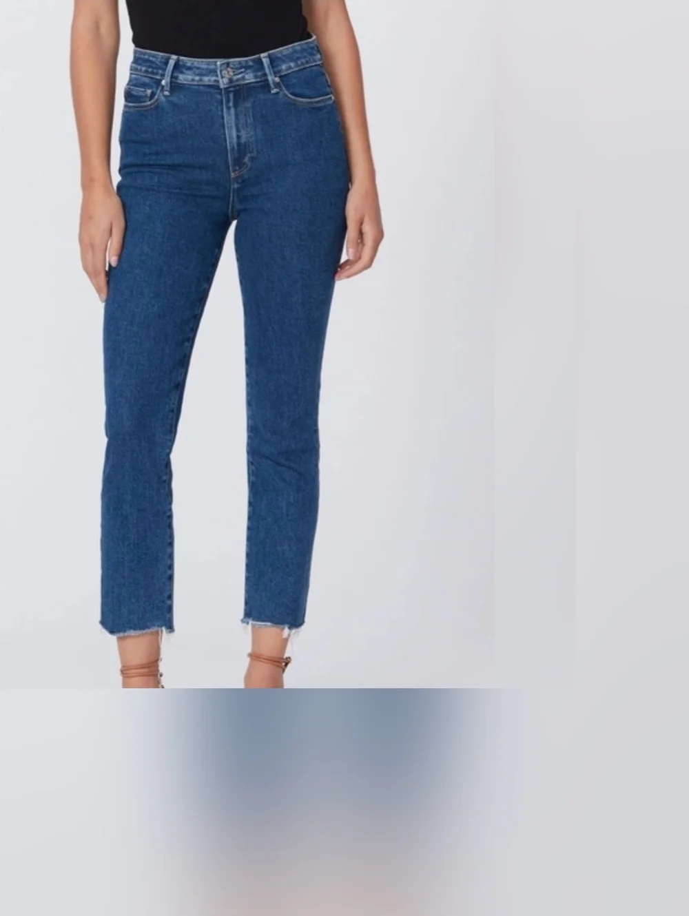 EUC PAIGE Cindy Crop in Imperial Tuned Hem 25